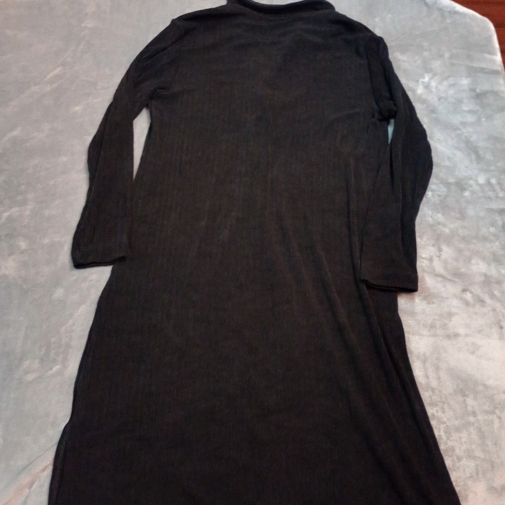 Chico's Travelers Dress Womens Plus 1 Black Maxi Liquid Knit Stretch Slinky - Picture 9 of 11